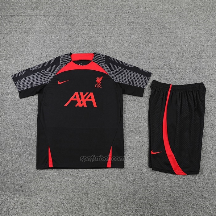 Chandal del Liverpool Manga Corta 2022-2023 Negro - Pantalon Corto